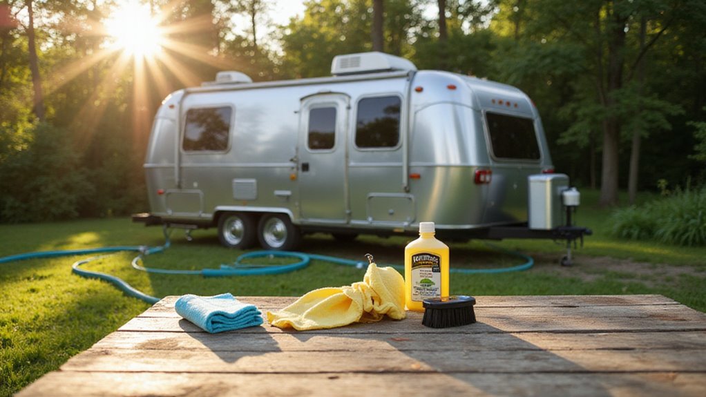 travel trailer cleaning tips