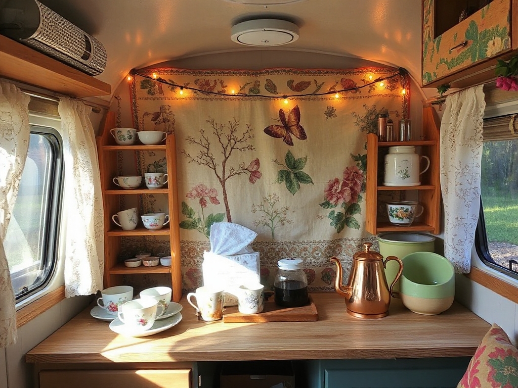 18 DIY Coffee Bar Ideas for Your Cute & Cozy Camping Trailer