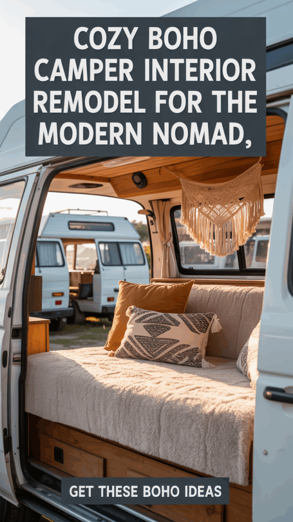 Cozy Boho Vibes: Camper Remodel Ideas Boho Lovers Will Adore