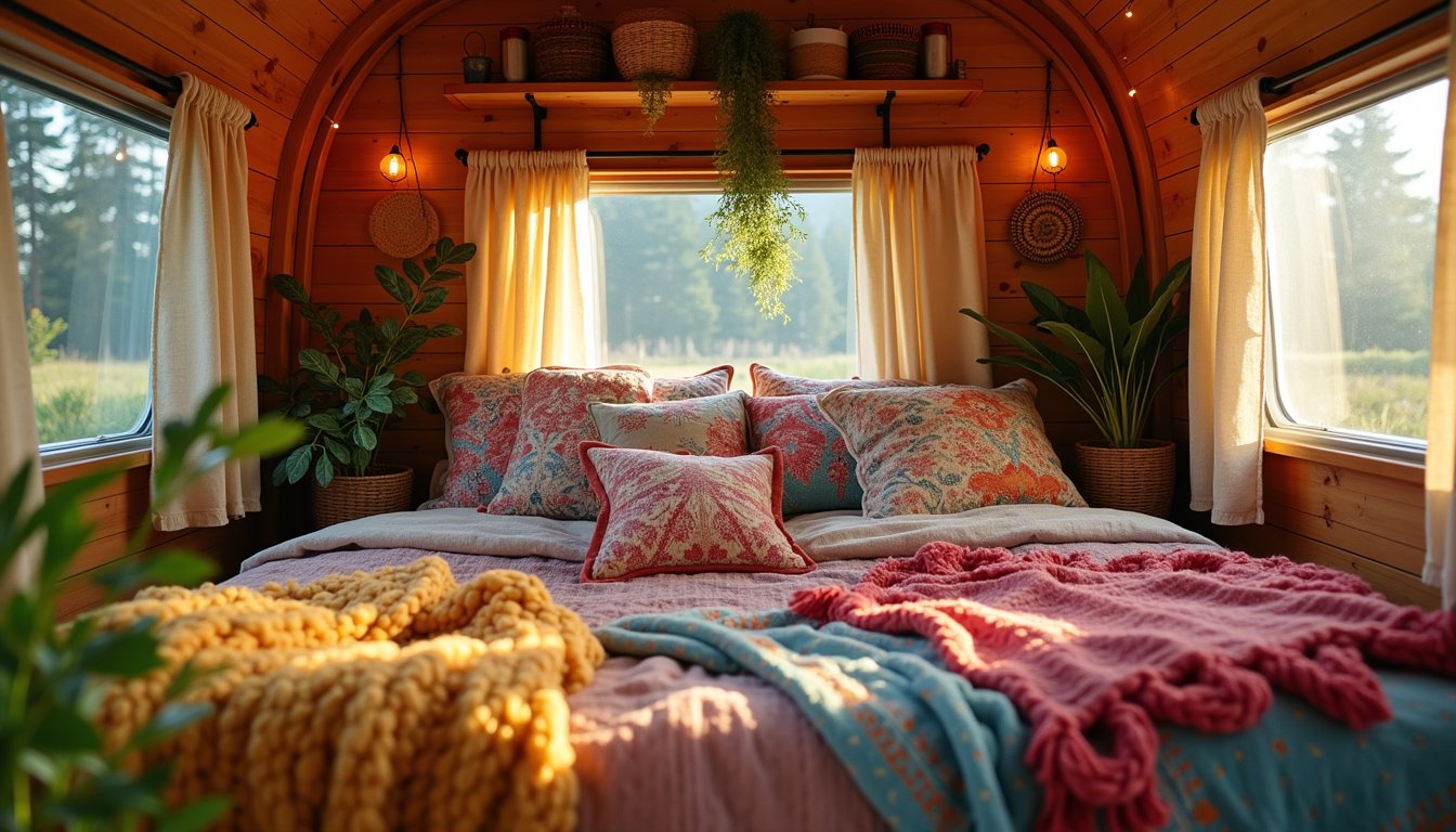 Bohemian Camper Ideas for Moms Who Love Color and Texture