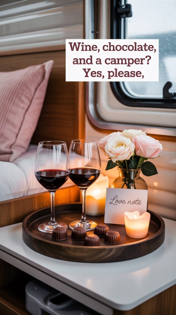 Camper Decor Ideas for a Nightstand Date Tray