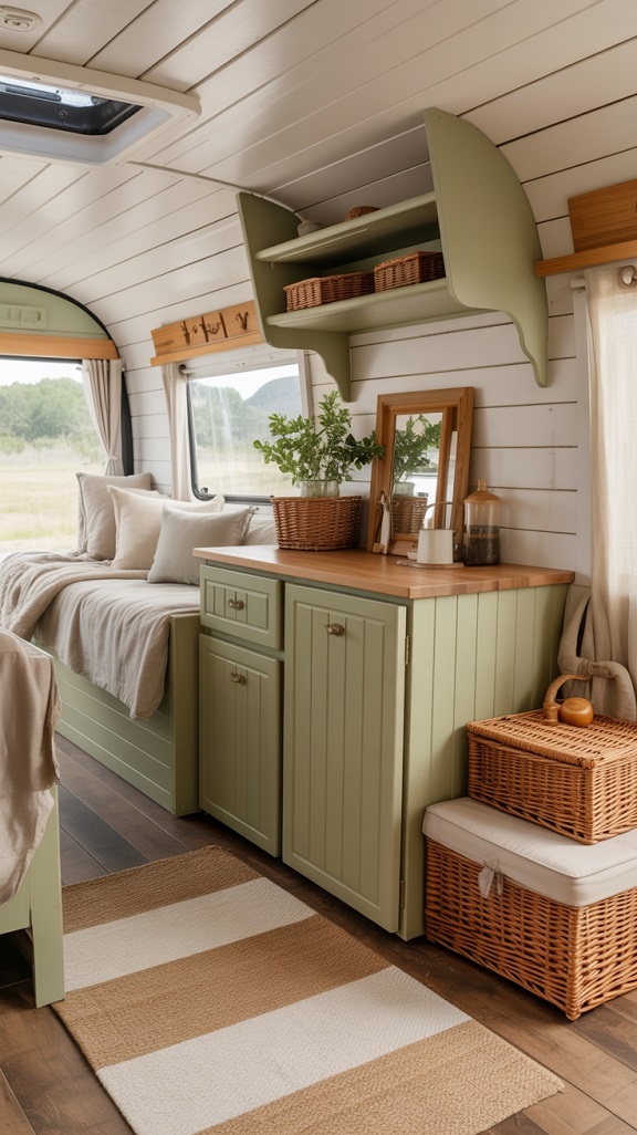 Farmhouse Camper Interior Design Basics