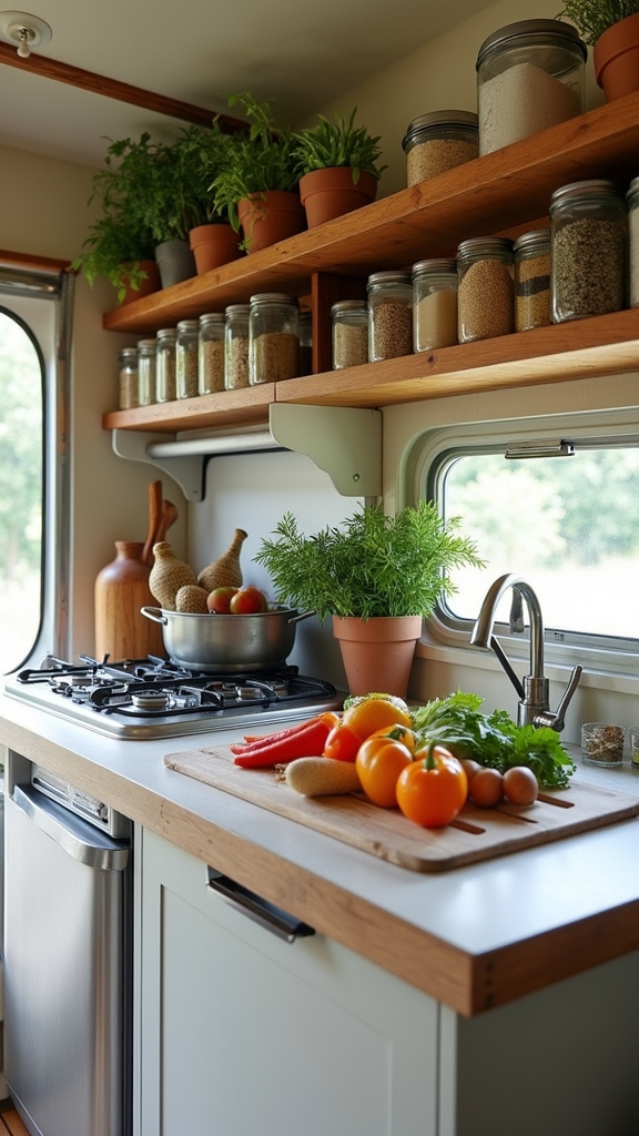 Compact Storage for Produce and Herbs