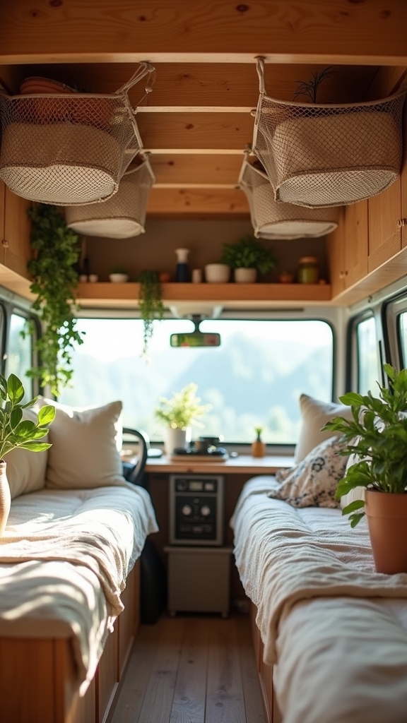 Maximize Ceiling Space With Hanging Organizers