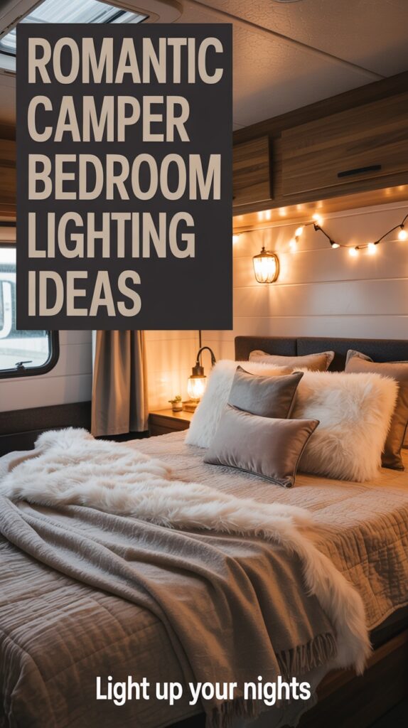 Travel Trailers Camper Decorating with Mood Lighting in Mind