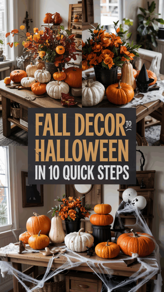 10 Easy Ways to Shift From Fall to Halloween Decor Without Starting Over