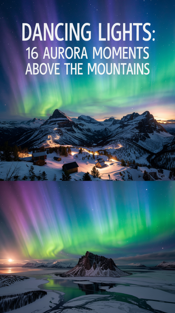 16 Stunning Aurora Views Over Snowy Mountains You’ll Want to See Once in Your Life