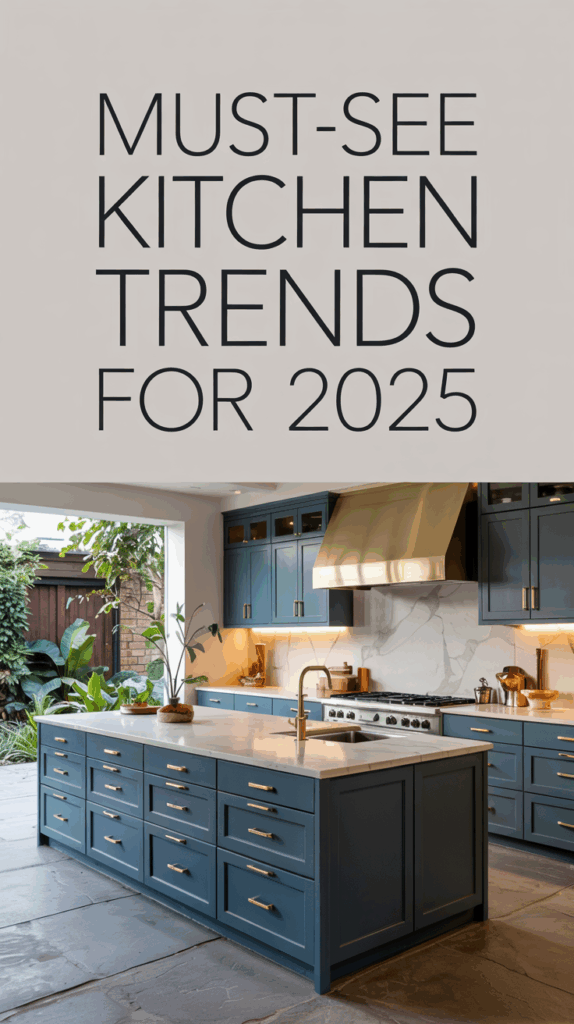 Kitchen Trends for 2025 Blue Colors