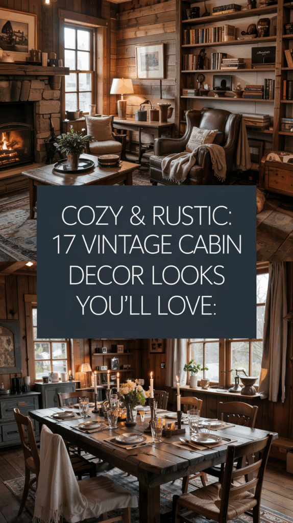 17 Small Vintage Cabin Decor Ideas That Maximize Charm
