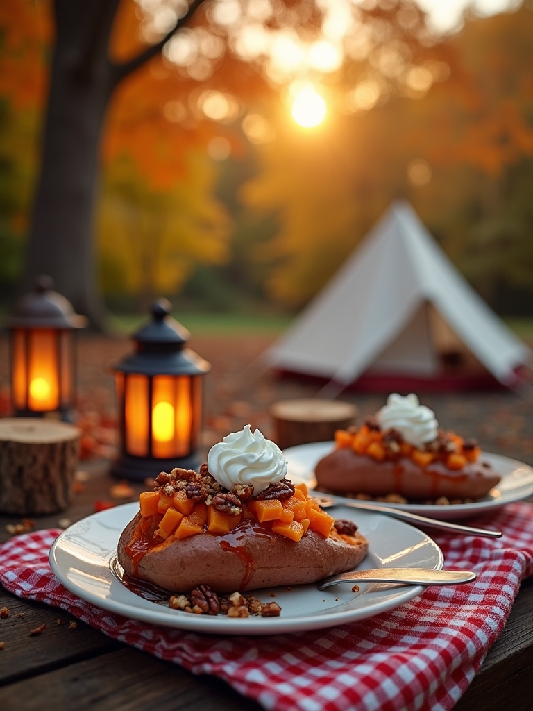 Sweet Potato Desserts With Toppings