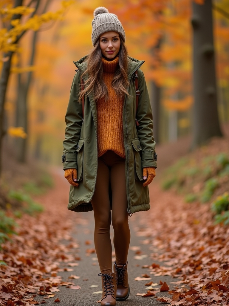 Earth-Toned Wool Legging Outfit