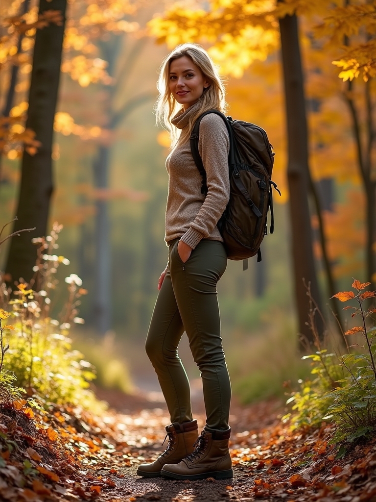 Stylish Polyester Blend Hiking Pants