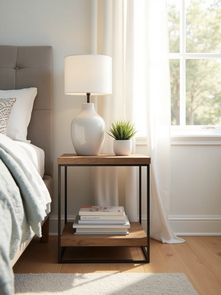 Opt for Open-Frame Nightstands