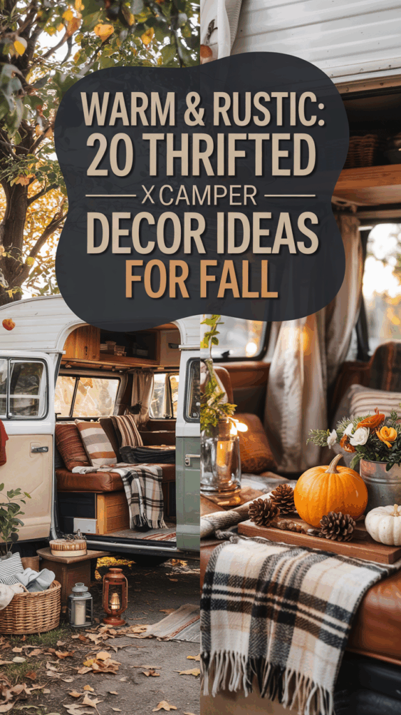 20 Thrifted Camper Decor Ideas for a Cozy Autumn Interior