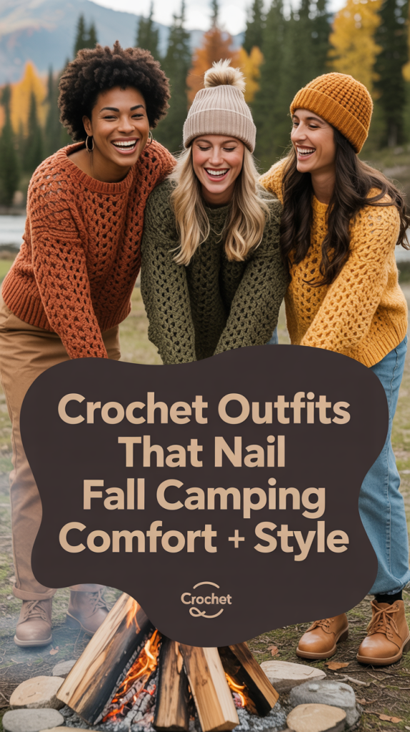 Crochet Layers for Fall Camping Fashion: Boho Meets Cozy