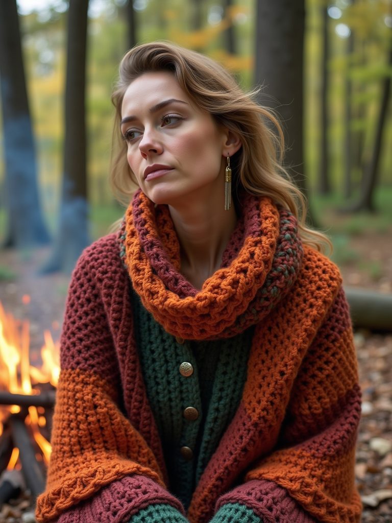 Adding Color With Crochet Scarves