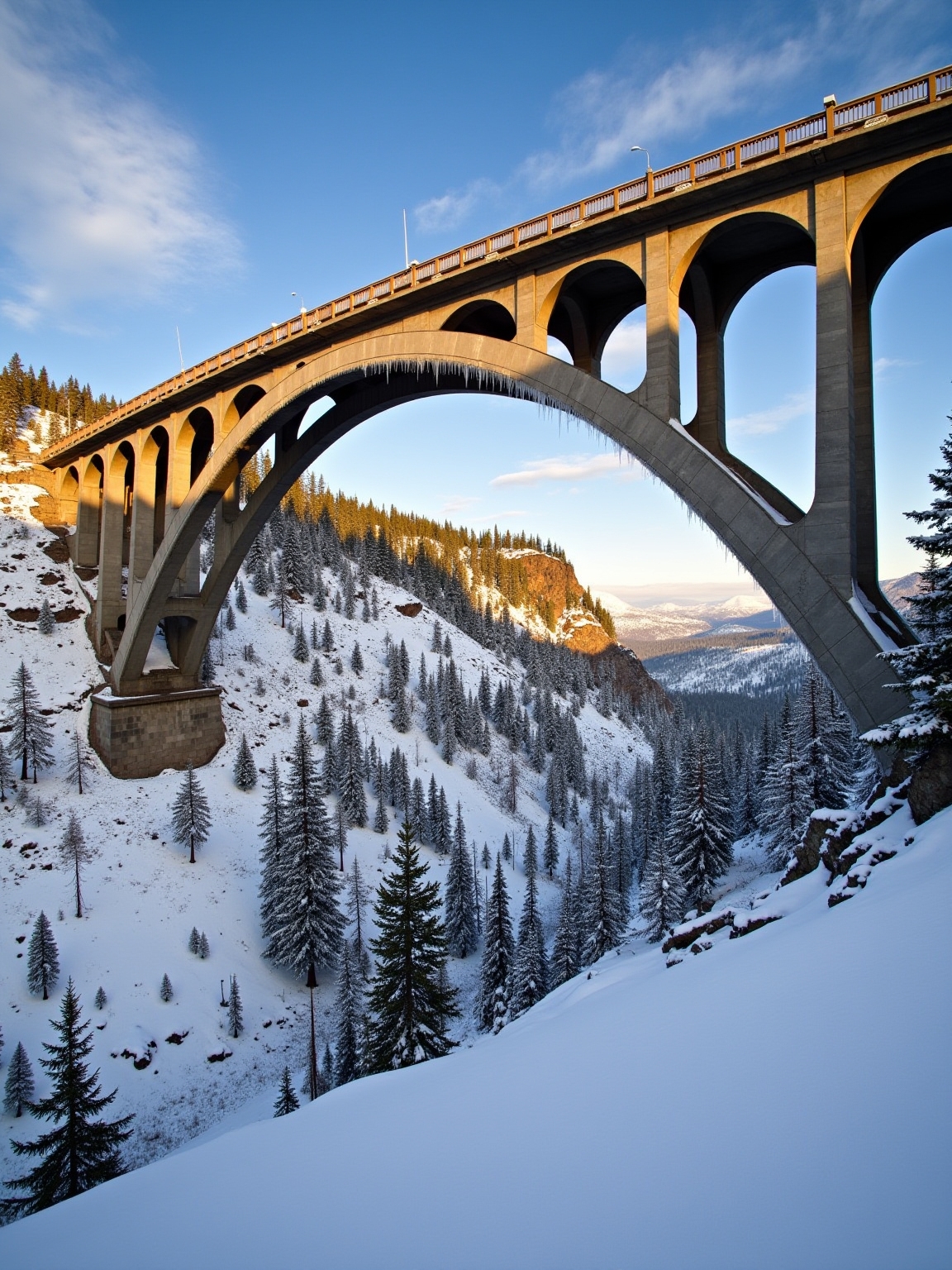 historic bridge withstands storms