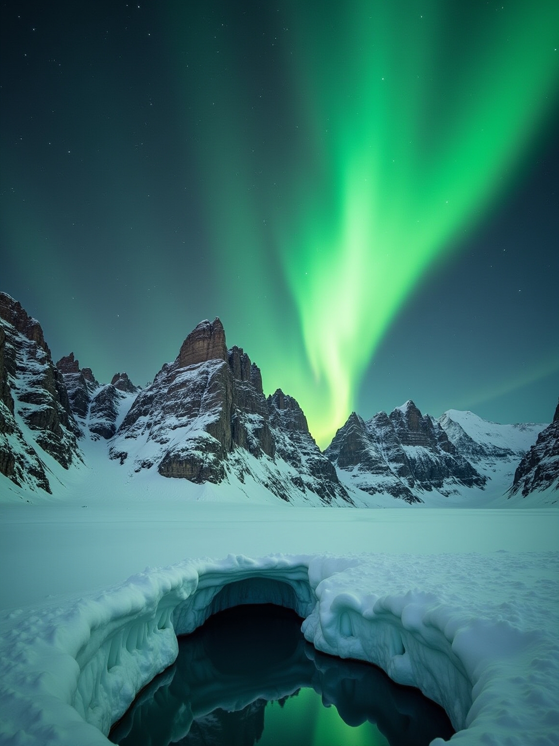 ice caves and northern lights
