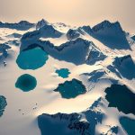 18 Frozen Glacial Lakes Surrounded by Snowy Mountains
