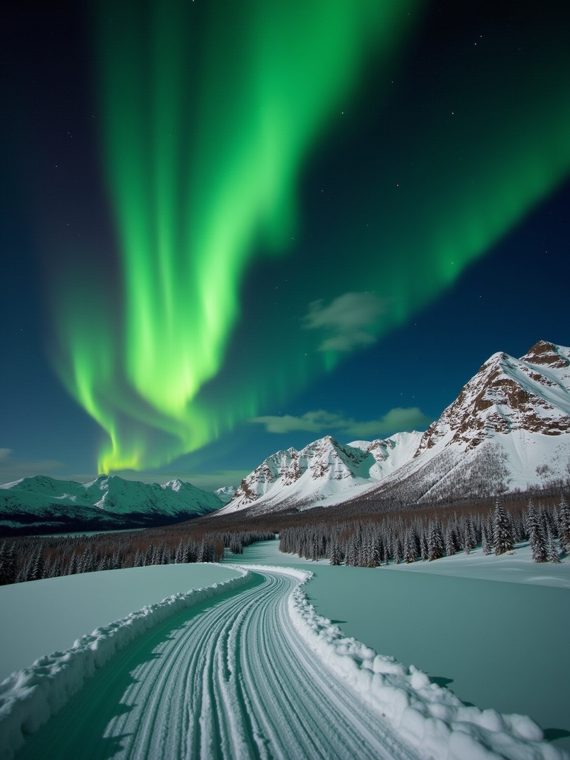 winter sports and auroras