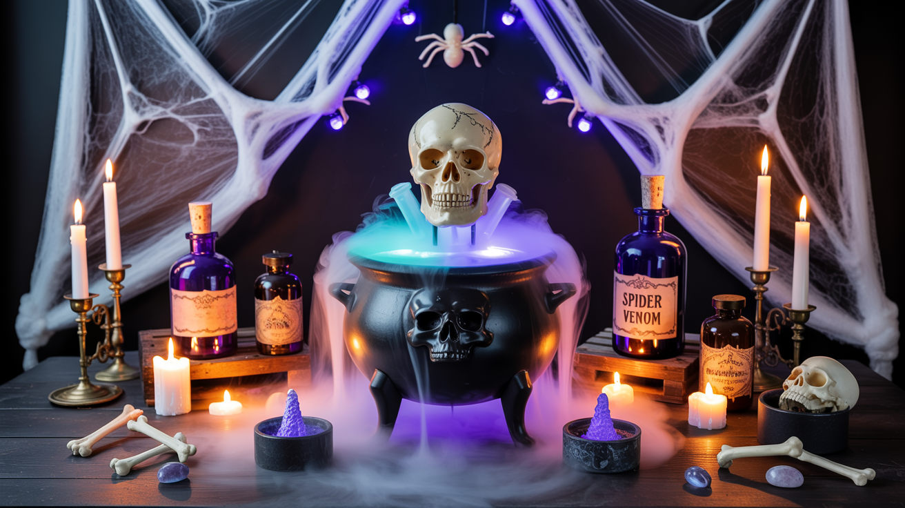 17 Witch’s Potion Fountain Halloween Decoration Ideas