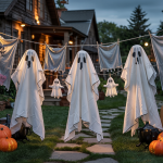 21 Ghost Laundry Line Halloween Decorations for Your Yard