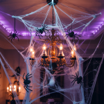 23 Glow Spider Ceiling Web Ideas for Creepy Indoors
