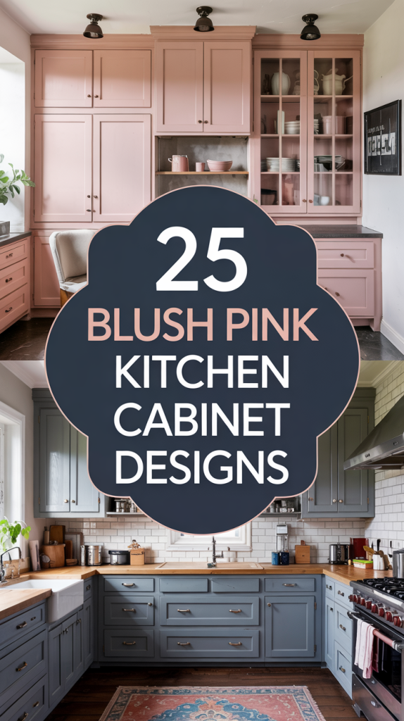 25 Dreamy Blush Pink Cabinets That Brighten Any Kitchen