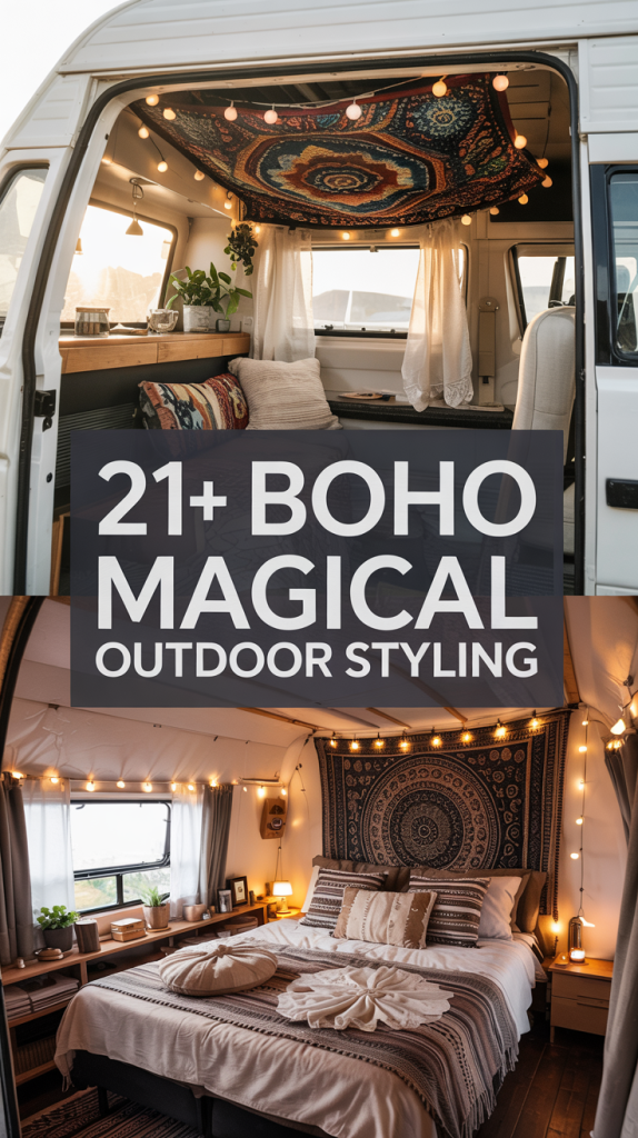 DIY Boho Headboards for Camper Beds