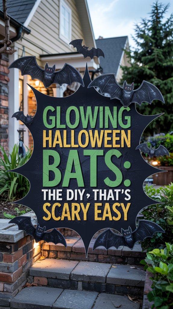 How to Make Glow-in-the-Dark Halloween Bats for Outdoors