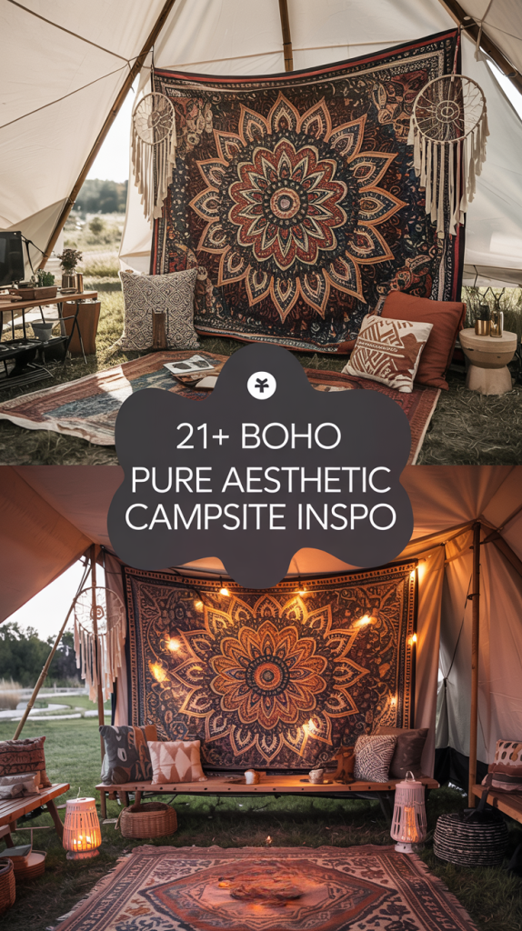 Statement Walls for Boho Campsites