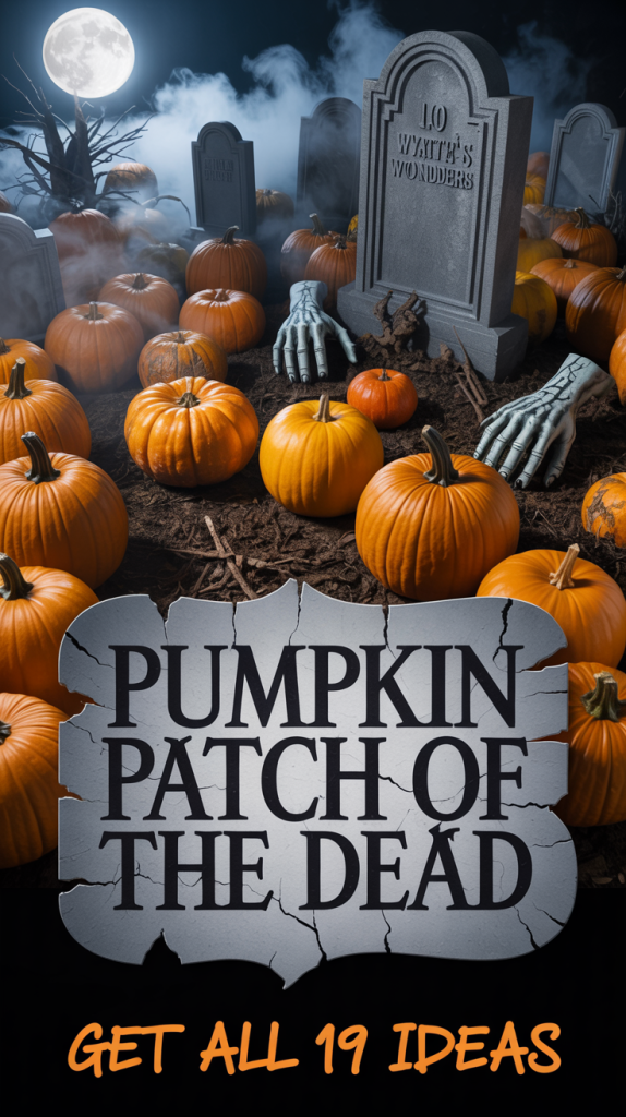 19 Pumpkin Patch Graveyard Halloween Decoration Ideas