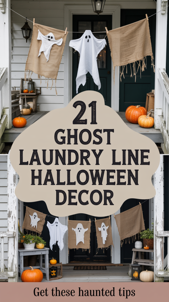 Vintage Farmhouse Ghost Clothesline