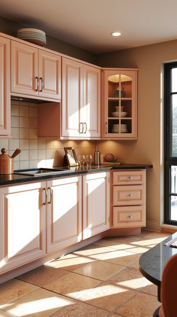 blush pink and beige harmony