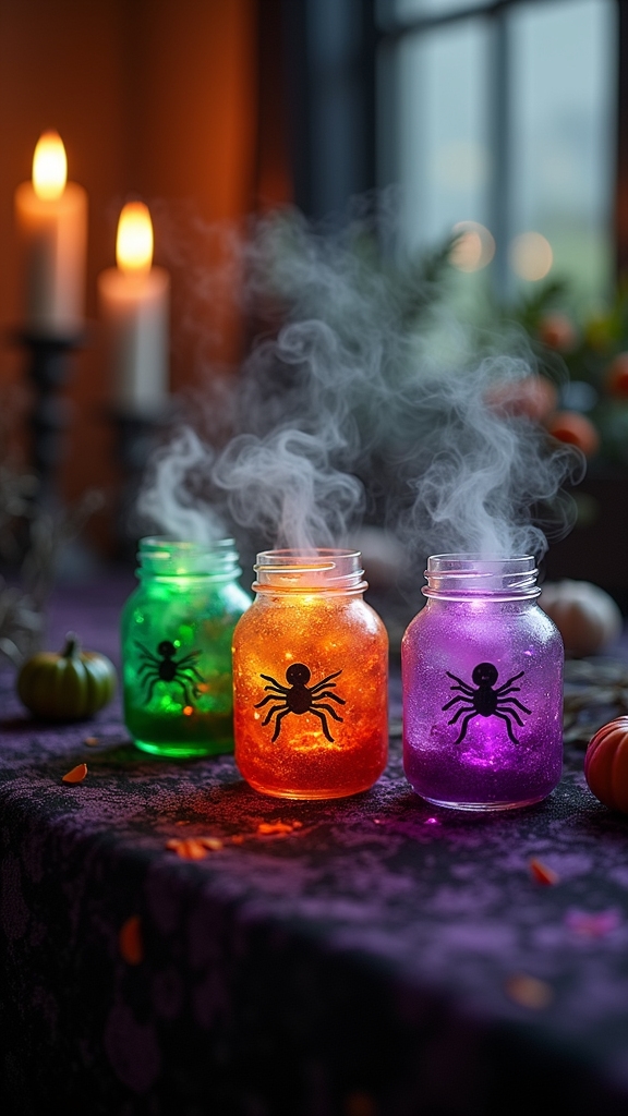 charming mini witch pot displays