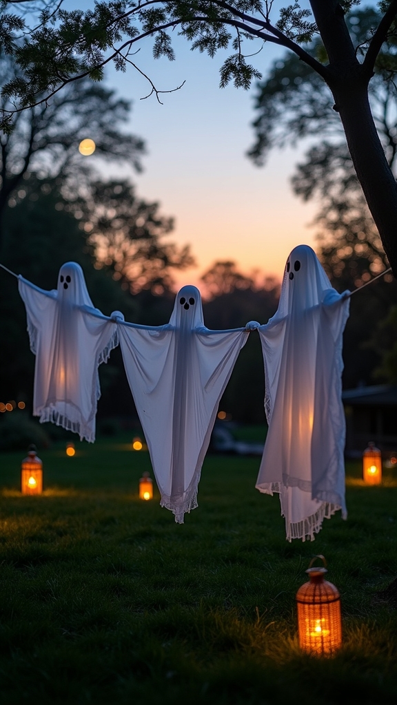 cheesecloth ghosts for halloween