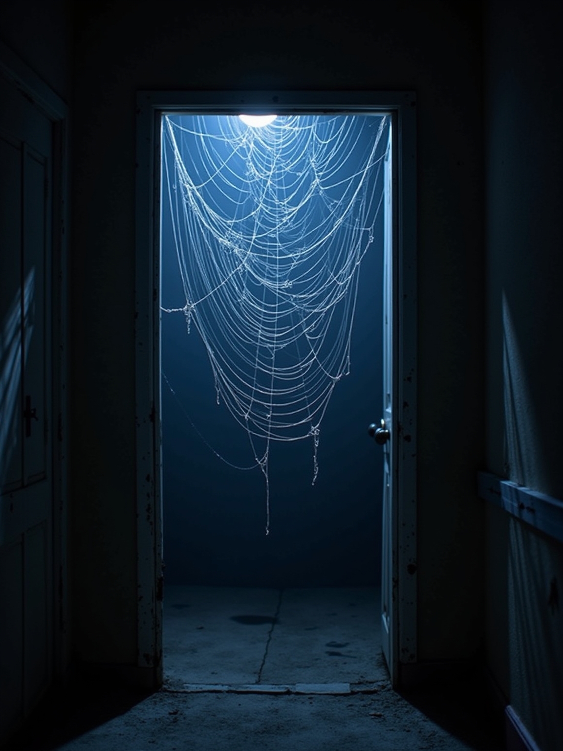 doorway web halloween decoration