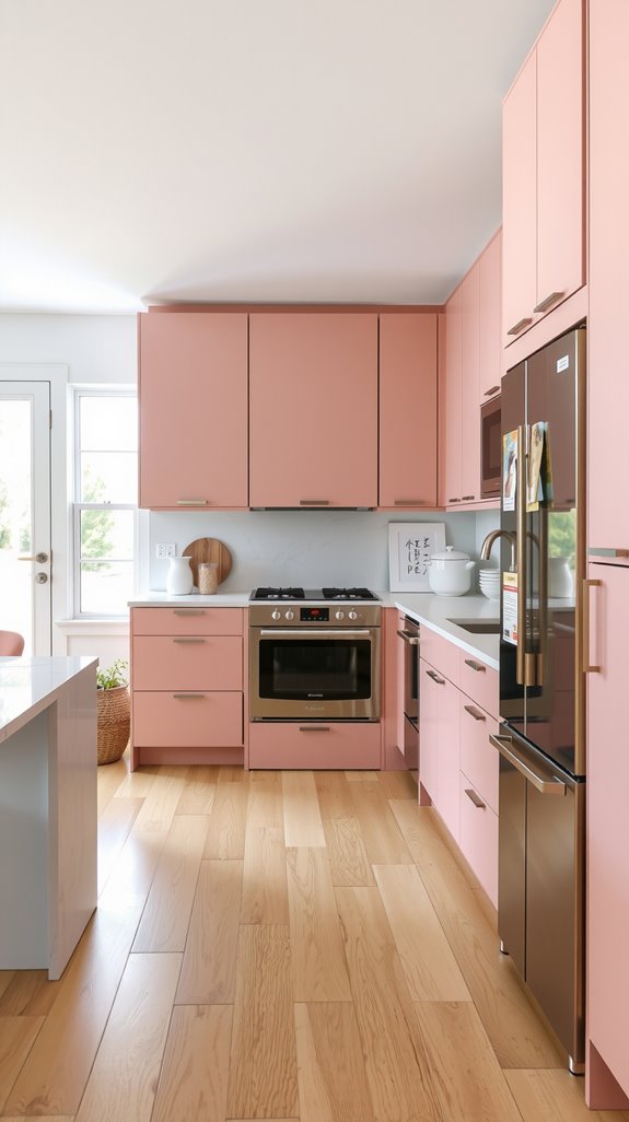 dusty pink kitchen cohesion