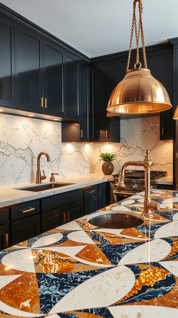 geometric terrazzo art deco