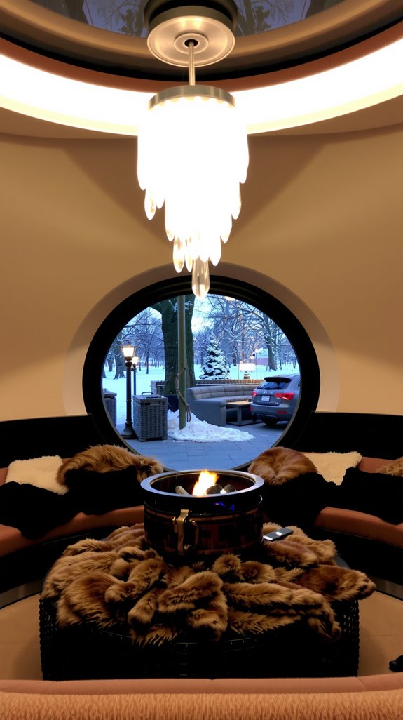 heated igloo dining experience
