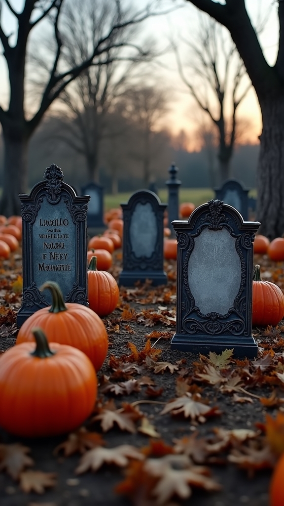 homemade plywood tombstone decorations