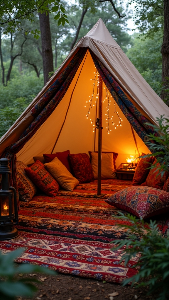 luxurious layered fabric ambiance