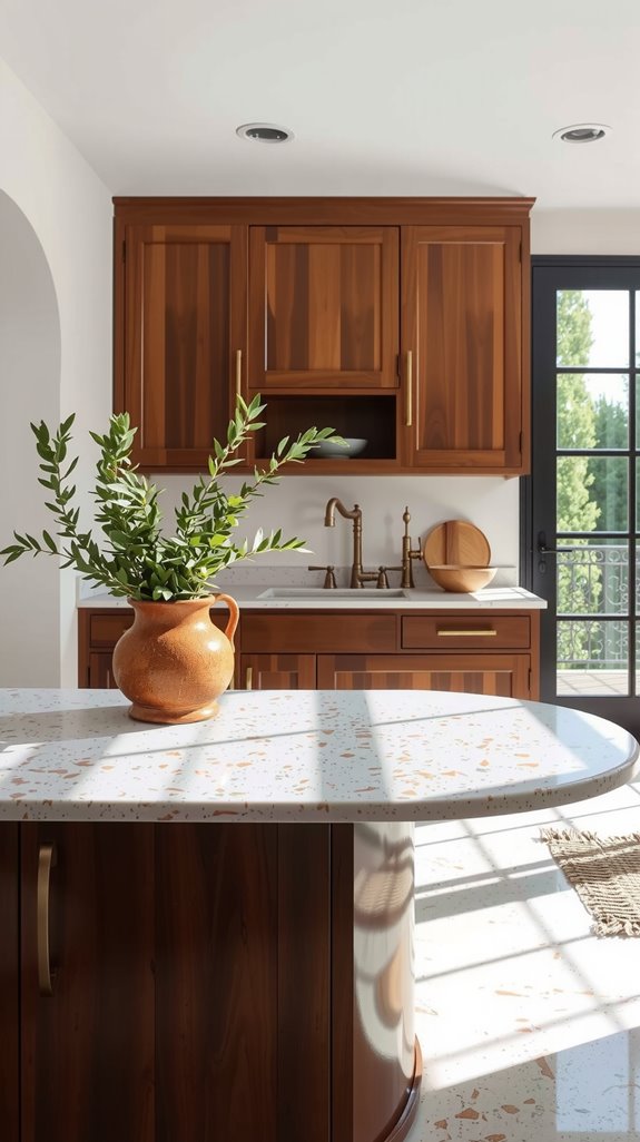 marble chip terrazzo countertops