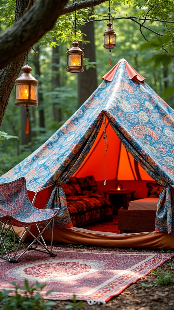 metallic accents enhance patterns