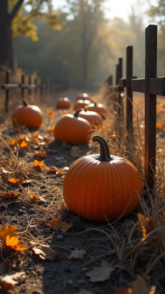 neglected cemetery atmosphere elements