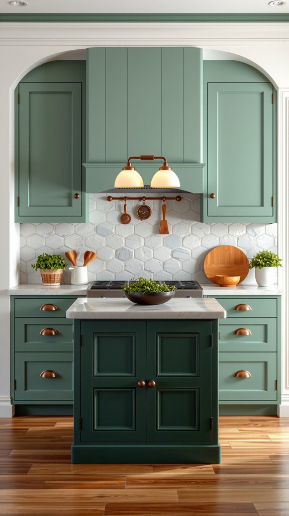 sophisticated two tone kitchen design