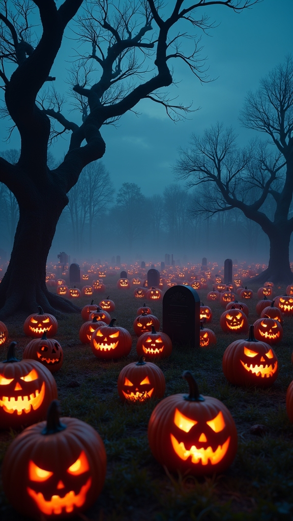 spooky signs set atmosphere