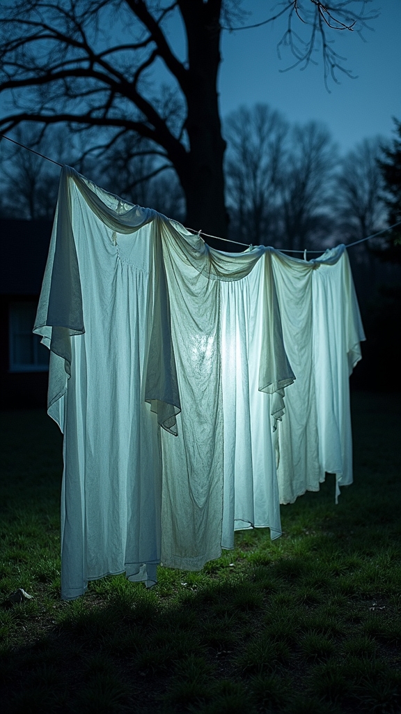 spooky weathered ghost sheets
