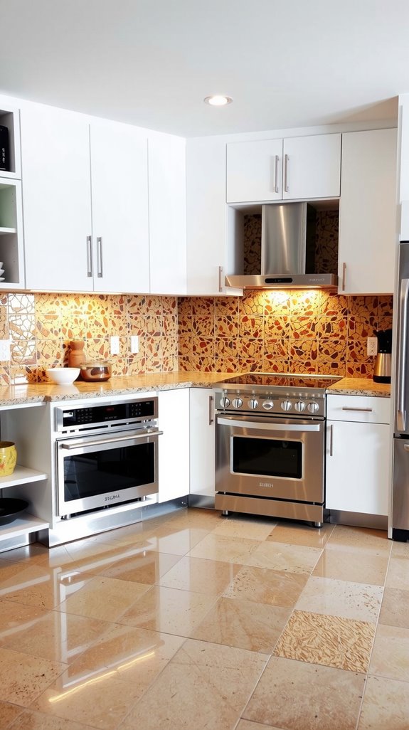 stylish compact kitchen design