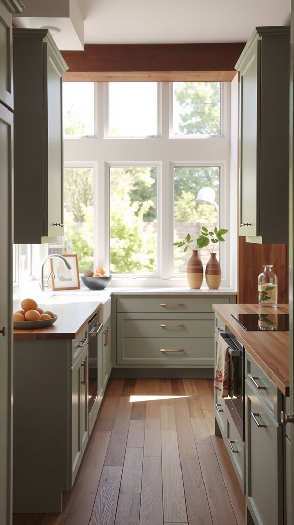 walnut sage kitchen harmony